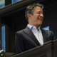 Uber’s co-founder and former CEO Travis Kalanick looks out at the floor of the New York Stock Exchange (NYSE) on May 10, 2019 in New York City.
